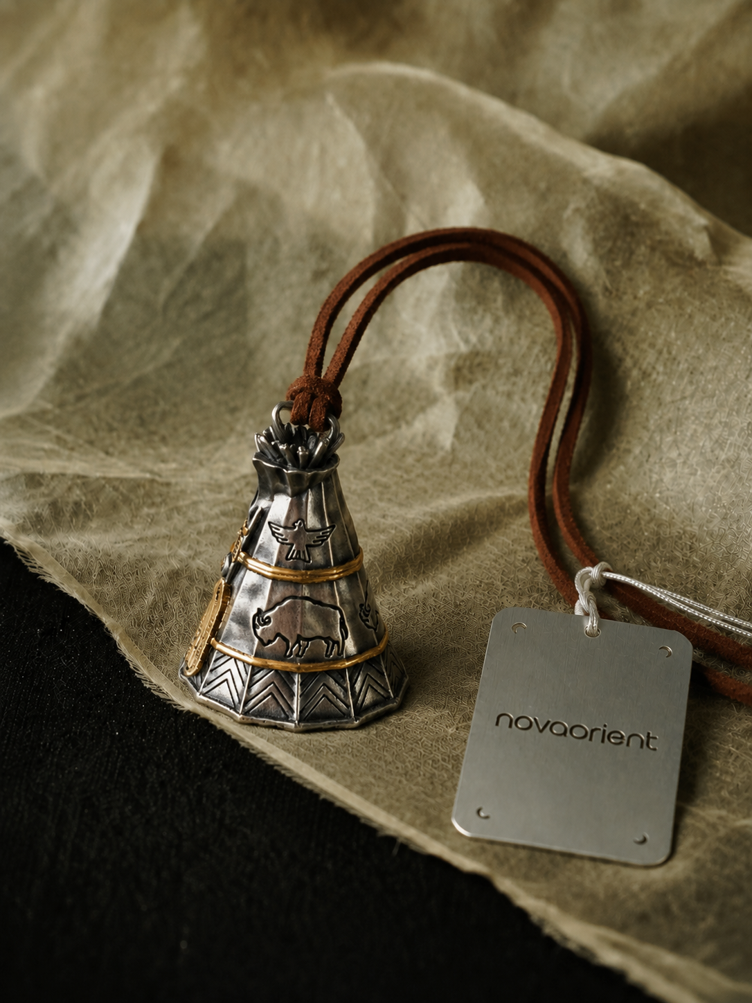 Vintage Camp Bell Pendant Charm Main image
