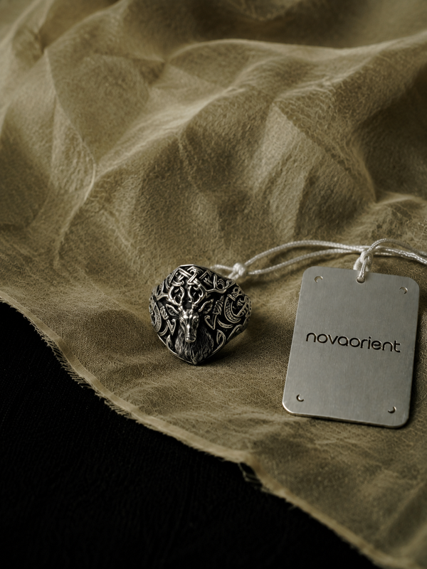 Celtic Spirit Stag Adjustable Ring