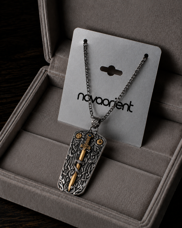 Celtic Justice Sword Crown Pendant