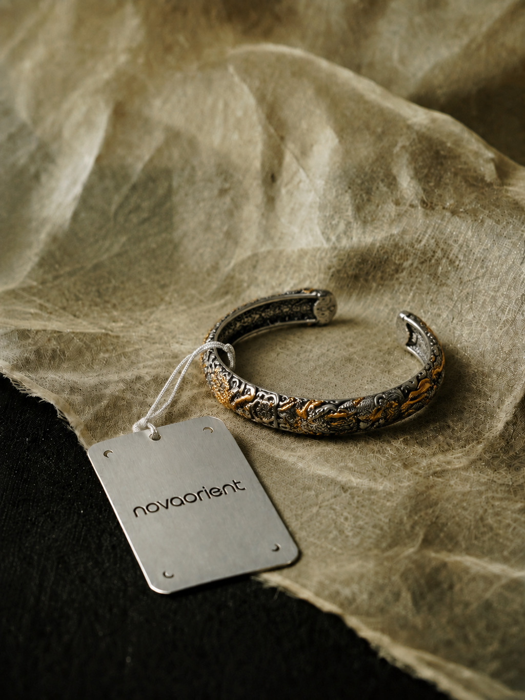 Dragon Spirit Open Cuff Bracelet