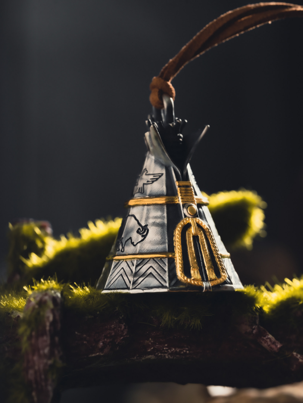 Vintage Camp Bell Pendant Charm