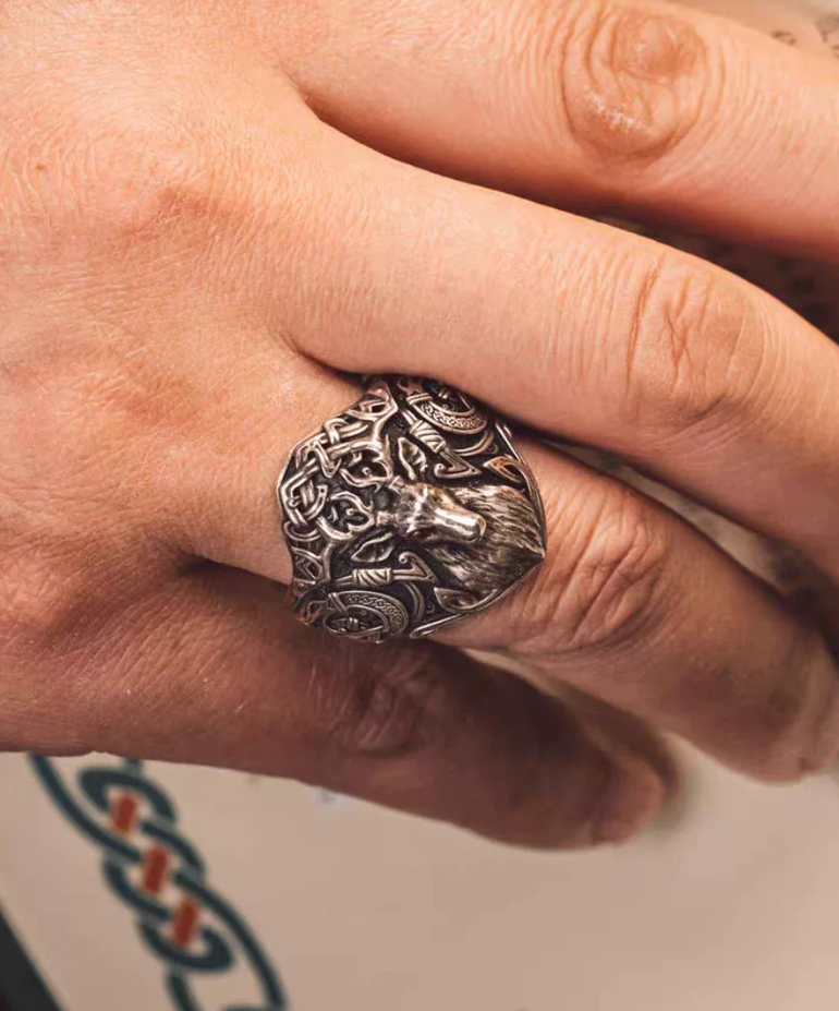 Celtic Spirit Stag Adjustable Ring Secondary image