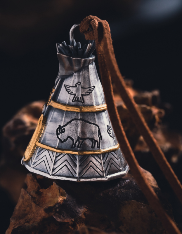 Vintage Camp Bell Pendant Charm