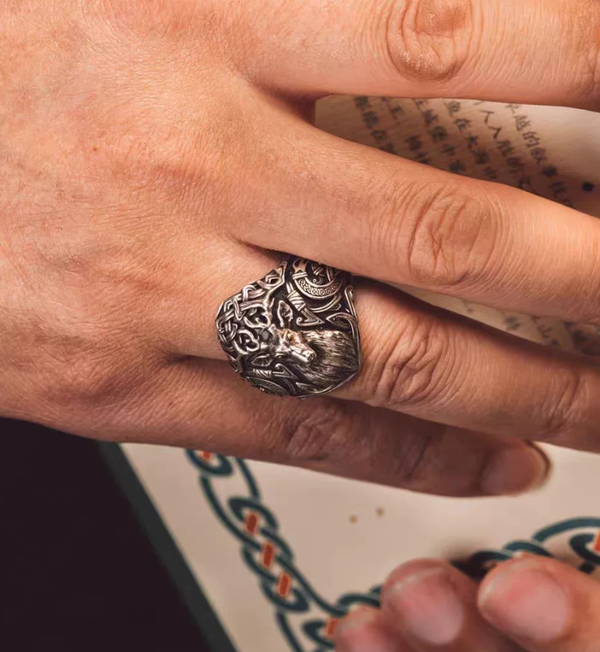 Celtic Spirit Stag Adjustable Ring
