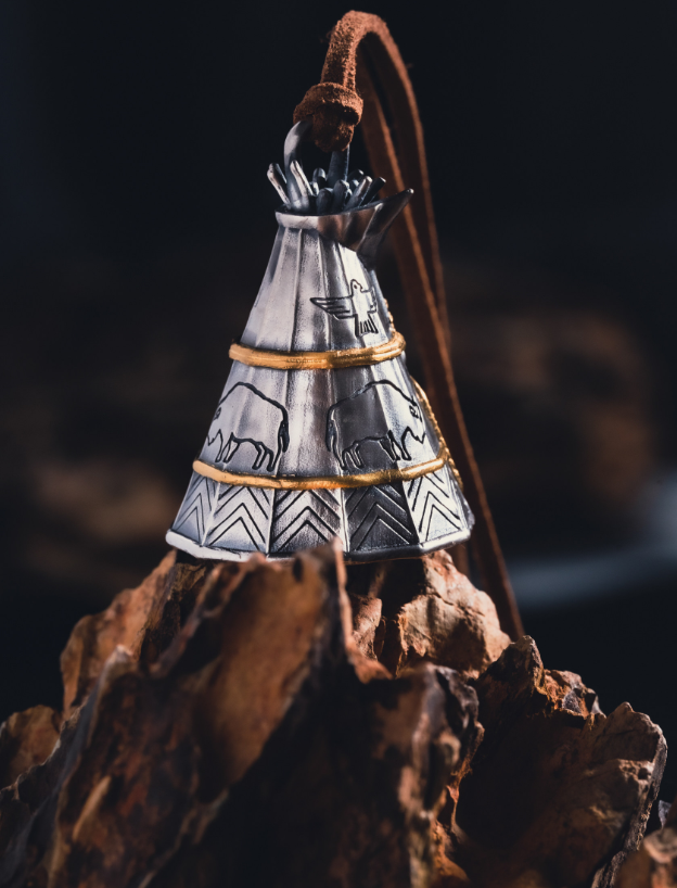 Vintage Camp Bell Pendant Charm