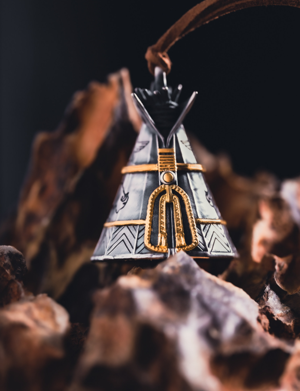 Vintage Camp Bell Pendant Charm