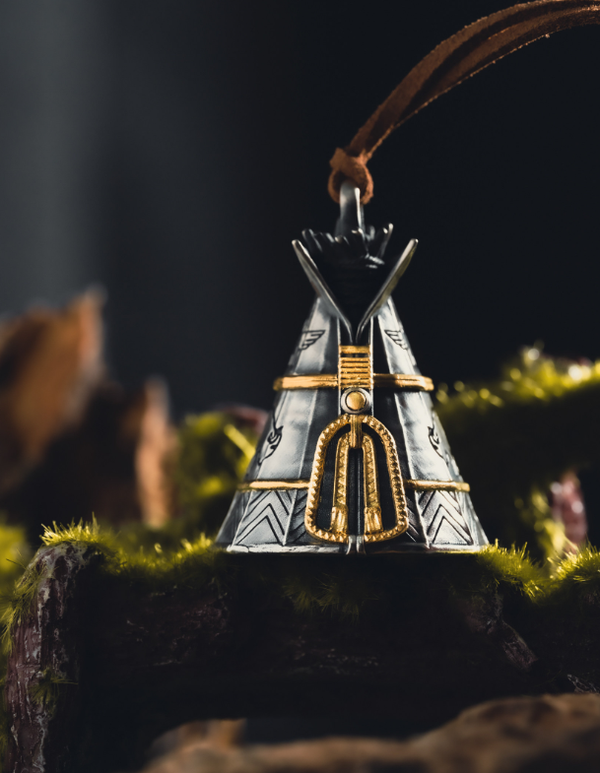 Vintage Camp Bell Pendant Charm