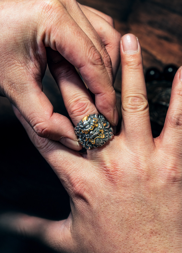 Pixiu Yin Yang Guardian Ring